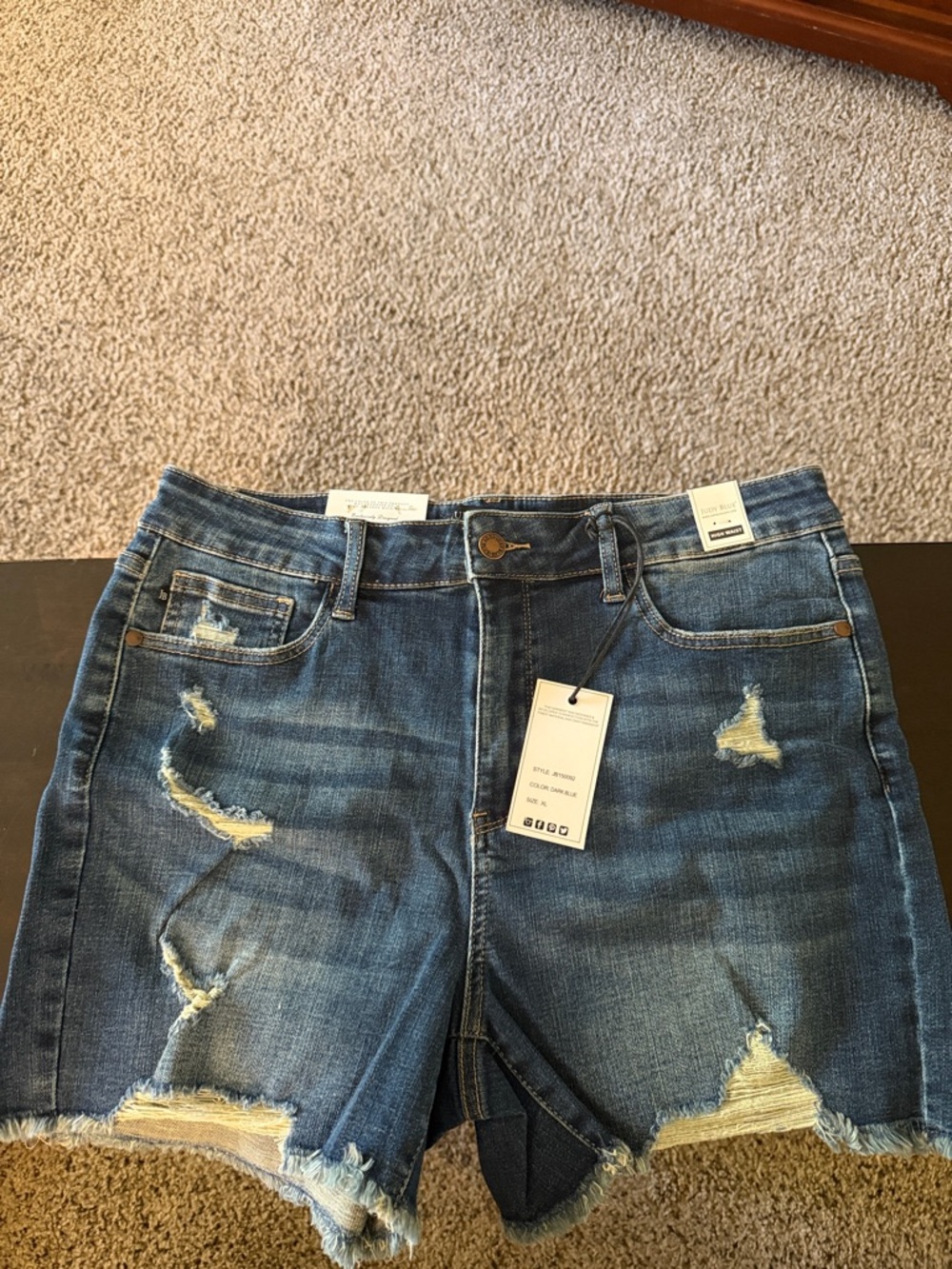 Judy Blue Destroyed Cut off Shorts NEW